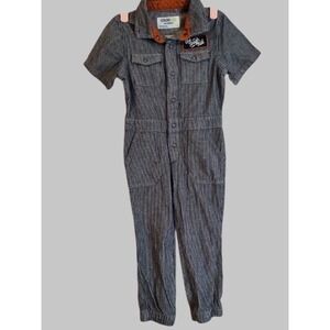NWT Genuine Kids From OSHKOSH Kids JumpSuit Pinstripe Jumper Bib Overalls 3T